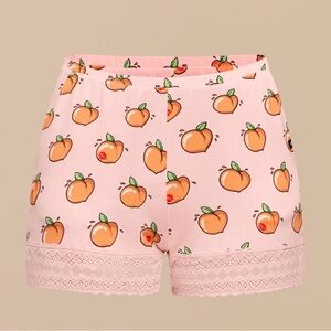 MeUndies UltraModal Lace PJ Shorts Kiss My Peach XL